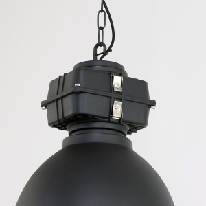 Industriële Hanglamp Mexlite Densi Zwart mat 7881ZW