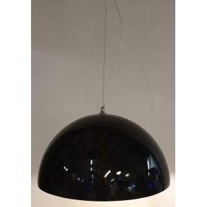 Koepel hanglamp Zwart Bladgoud 50cm 12127-50