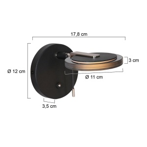 Steinhauer wandlamp Turound 3095ZW Buitenbeentje - Afbeelding 2