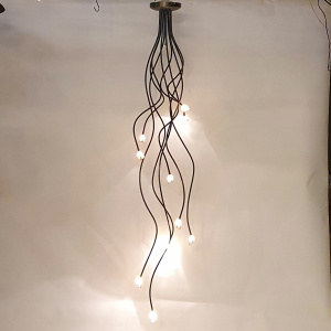 Hanglamp Lampadaire Design Videlamp 10 Lichts brons klikkop