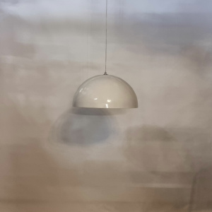 Koepel hanglamp Wit Bladzilver 50cm Project II snoerpendel