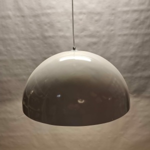 Koepel hanglamp Wit Bladzilver 50cm Project II snoerpendel
