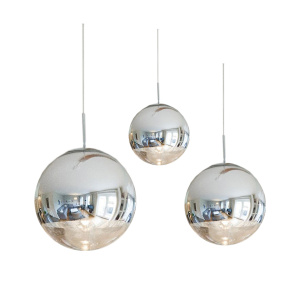 Artdelight Design Hanglamp Glasbol verchroomd HL8050CH Ø50cm