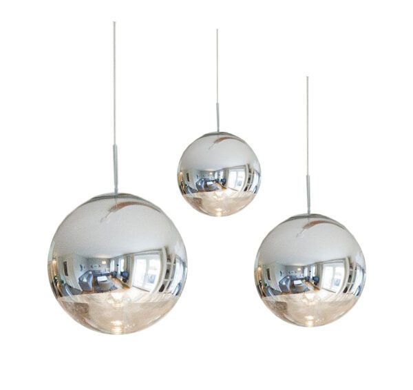 Artdelight Design Hanglamp Glasbol verchroomd HL8050CH Ø50cm
