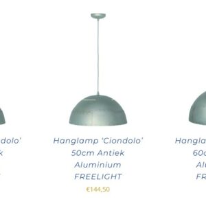 Freelight Koepel Hanglamp Uiver 60cm H1460S