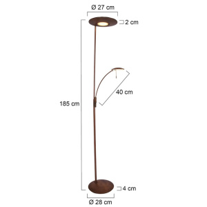 Steinhauer vloerlamp Zenith LED 7860BR Buitenbeentje - Afbeelding 2