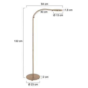 Mexlite vloerlamp Platu 3351BR Nieuwste collectie - Afbeelding 7