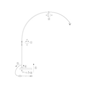 Steinhauer booglamp Sparkled Light 3788ZW Buitenbeentje - Afbeelding 8