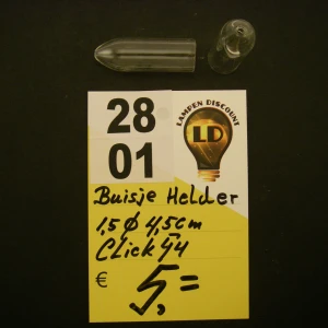 Pijp glas dun helder kort