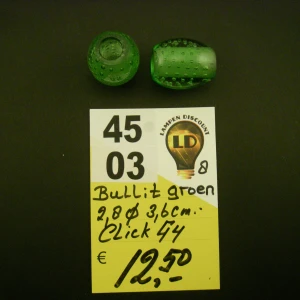Bullit glas helder groen luchtbelletjes