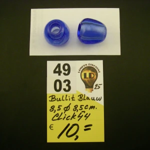 Druppel glas helder blauw