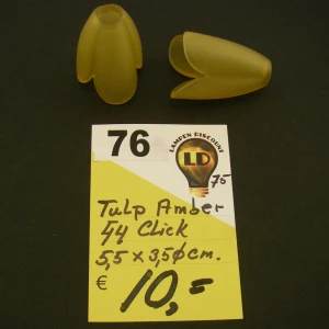 Tulp glas S mat amber
