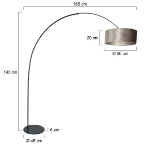 Anne Light vloerlamp Anne-Curve 4263ZW Buitenbeentje - Afbeelding 2