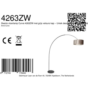 Anne Light vloerlamp Anne-Curve 4263ZW Buitenbeentje - Afbeelding 5