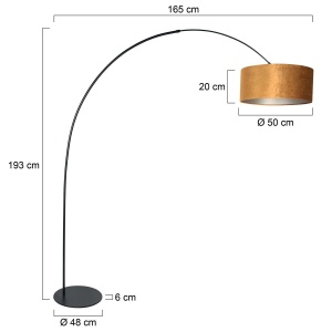 Anne Light vloerlamp Anne-Curve 4264ZW Buitenbeentje - Afbeelding 2