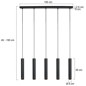 Steinhauer hanglamp DownLume 4216ZW Buitenbeentje - Afbeelding 4
