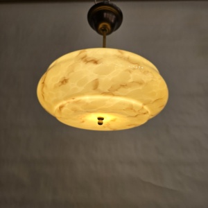 marmer glas plafondlamp Art Deco 119 Refurbished
