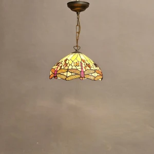 Clayre & Eef hanglamp Tiffanie Libelle 273 Refurbished - Afbeelding 3