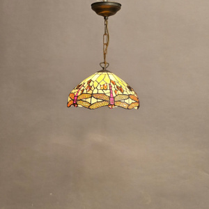 Clayre & Eef hanglamp Tiffanie Libelle 273 Refurbished