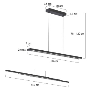 Steinhauer hanglamp Zelena Motion 7970ZW Buitenbeentje - Afbeelding 2