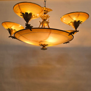 plafondlamp gemarmerd 303 Refurbished