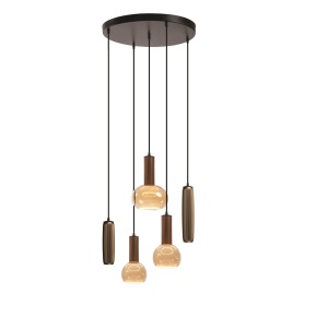 Blij Design plafondlamp Cover & Rib Plate-C&R-50r-5L-CO Nieuw
