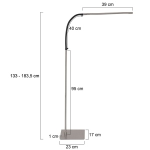Mexlite vloerlamp Serpent 3115ST Buitenbeentje - Afbeelding 2