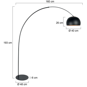 Anne Light booglamp Curve 4912ZW Buitenbeentje - Afbeelding 2