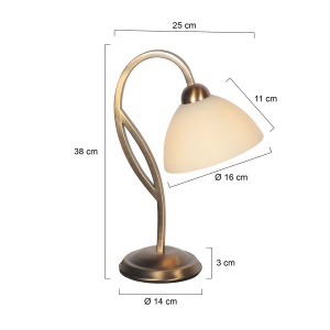 Steinhauer tafellamp Anthea 4329BR Tweede Kansje - Afbeelding 6